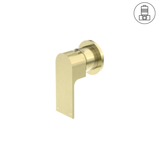 BIANCA SHOWER MIXER 80MM PLATE BRUSHED GOLD