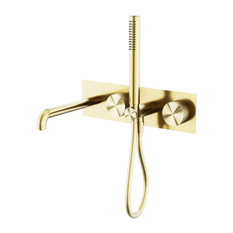 OPAL PROGRESSIVE SHOWER SYSTEM WITH SPOUT 250MM BRUSHED GOLD