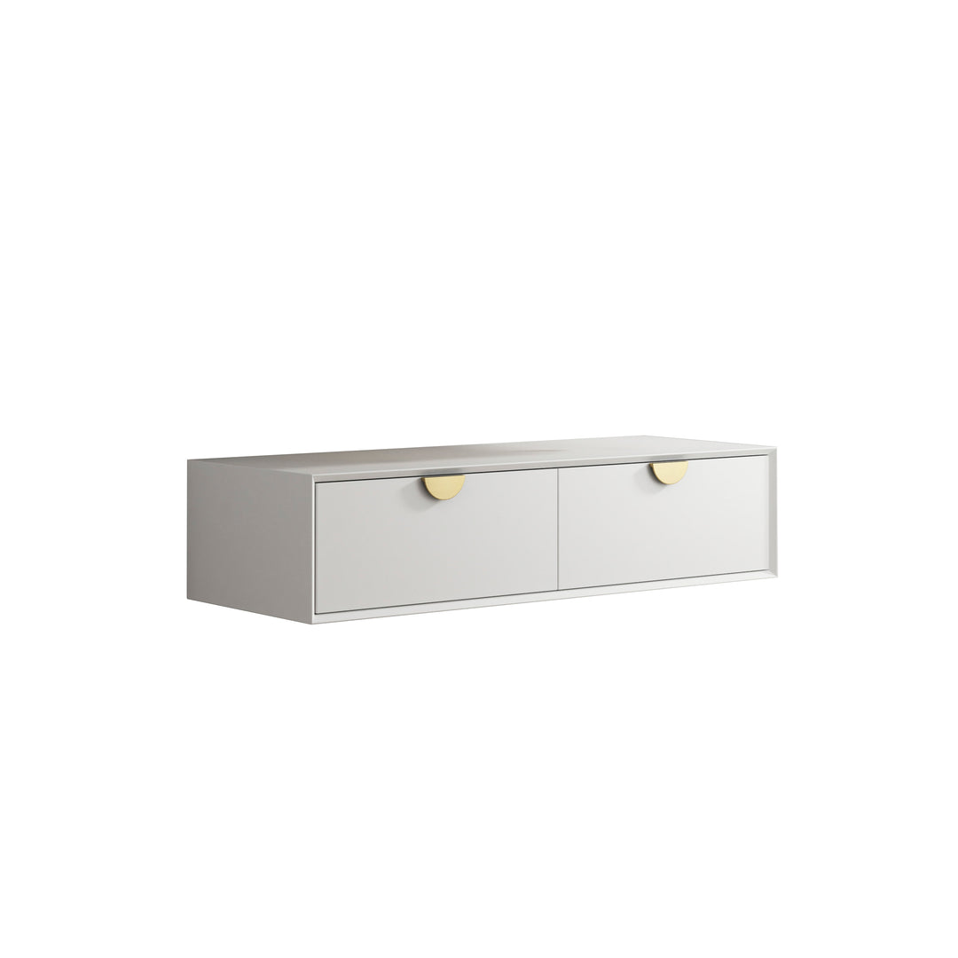 Moonlight White Wall Hung Cabinet