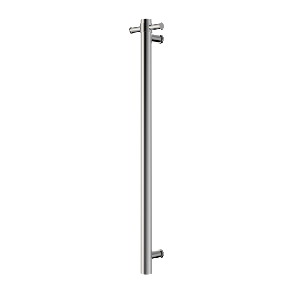 MECCA 240V SINGLE VERTICAL HEATED TOWEL RAIL CHROME