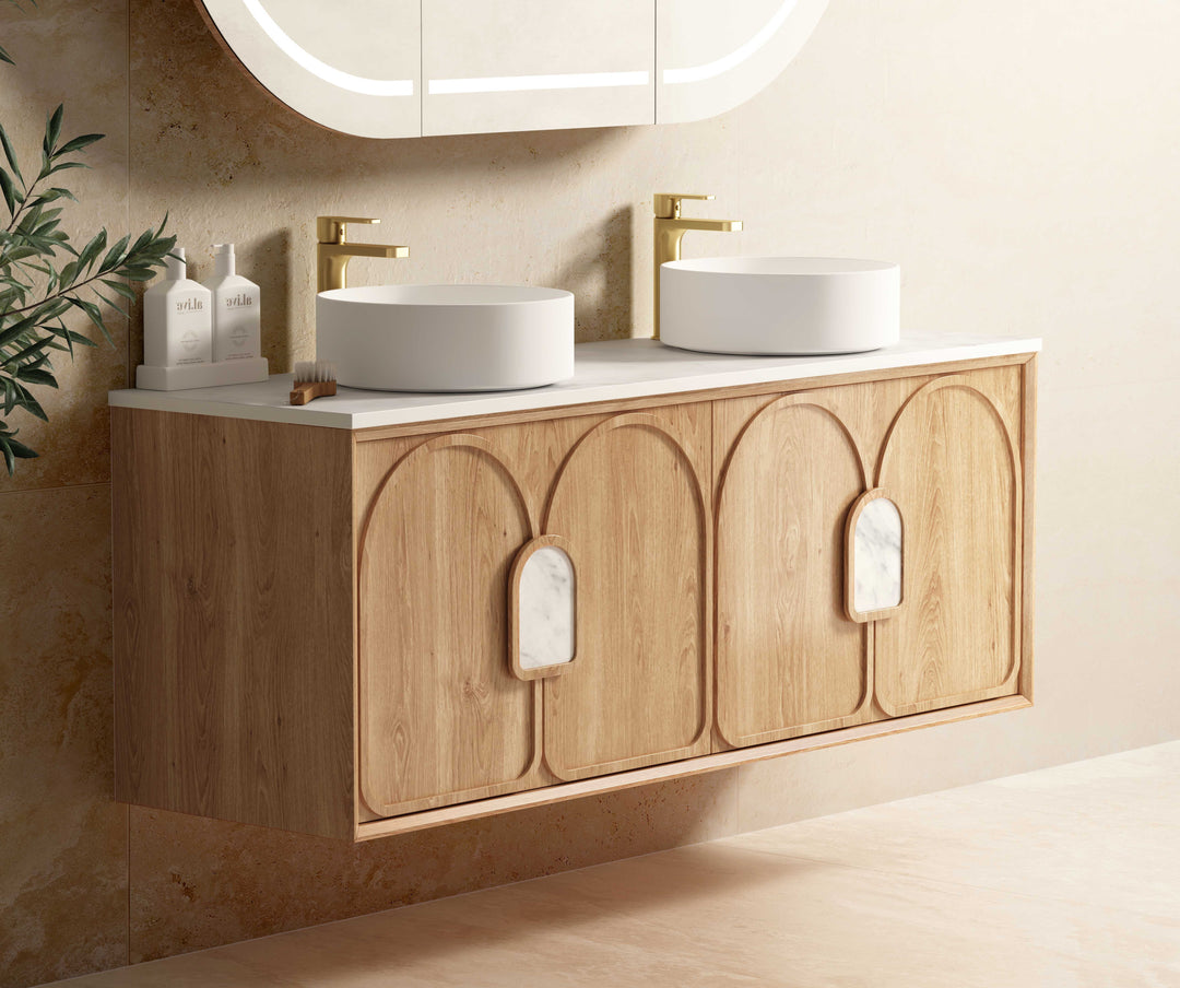 Laguna Natural Oak Wall Hung Vanity
