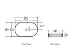 Load image into Gallery viewer, Kensington Oval 560x350x120 Matte White Basin
