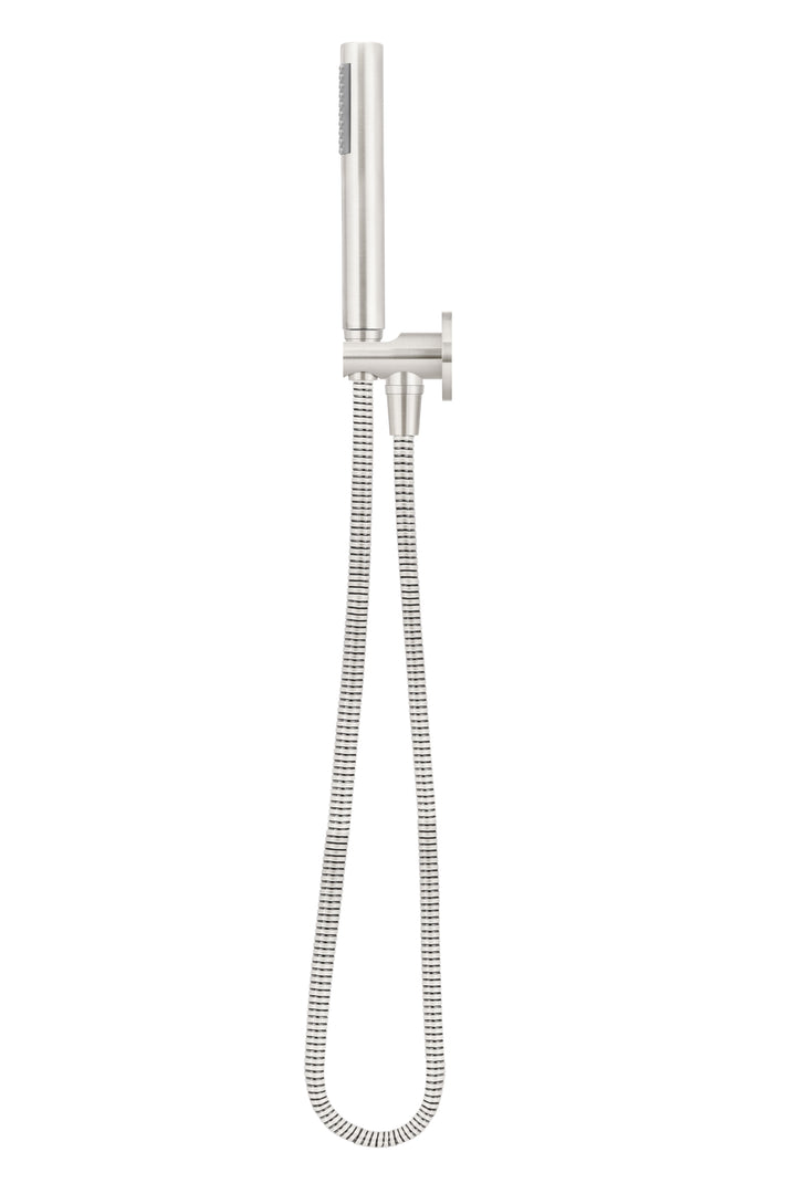 Round Hand Shower on Fixed Bracket - PVD Brushed Nickel