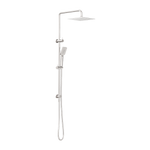 Load image into Gallery viewer, SQUARE PROJECT TWIN SHOWER BRUSHED NICKEL
