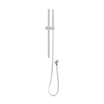Load image into Gallery viewer, Round Brushed Nickel Stainless Steel Rail with Handheld Shower,Fixed Wall Connector Set
