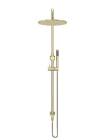 Load image into Gallery viewer, Round Combination Shower Rail, 300mm Rose, Single Function Hand Shower - PVD Tiger Bronze
