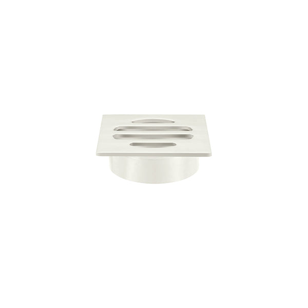 Square Floor Grate Shower Drain 50mm outlet - PVD Brushed Nickel