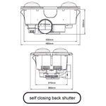 Load image into Gallery viewer, AllLux4 Black  4 HEAT 3 IN 1 BATHROOM HEATER EXHA
