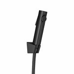 Load image into Gallery viewer, Round Black ABS Toilet Bidet Spray Kit with Stainless Steel Hose
