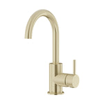 Load image into Gallery viewer, Round Gooseneck Basin Mixer with Cold Start - PVD Tiger Bronze
