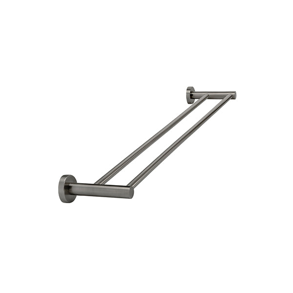 Round Double Towel Rail 600mm - Shadow