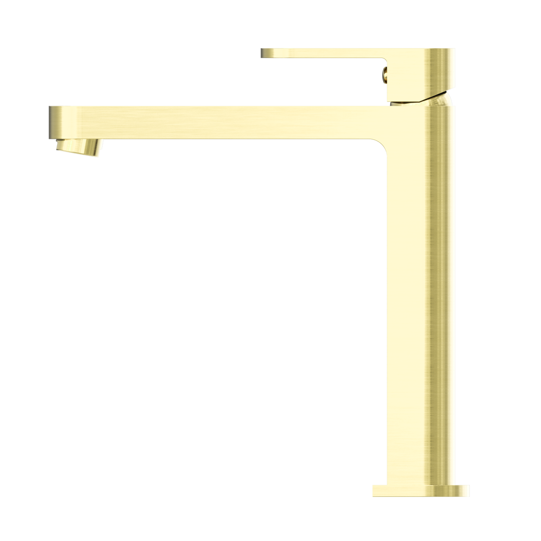 ECCO TALL BASIN MIXER BRUSHED GOLD