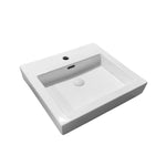Load image into Gallery viewer, Kliff 
Fine Ceramic Insert Basin 
Tap Hole 
Overflow 32mm Waste
Size:480*450*120
Gloss  White
