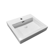 Kliff 
Fine Ceramic Insert Basin 
Tap Hole 
Overflow 32mm Waste
Size:480*450*120
Gloss  White
