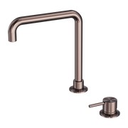 MECCA HOB BASIN MIXER SQUARE SWIVEL SPOUT BRUSHED BRONZE