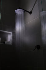 Load image into Gallery viewer, Round Wall Shower Arm 400mm - Matte Black
