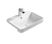 Kliff 
Fine Ceramic 
Semi Ress Basin Tap Hole
Overflow 32mm Waste
Size:585*460*170
Gloss white