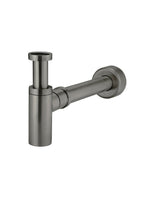Load image into Gallery viewer, Round bottle trap for 32mm basin waste and 32mm waste pipe with 40mm adapter - Shadow Gunmetal
