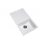 Load image into Gallery viewer, White Carysil Vivaldi D-100L Granite Single Bowl with Drain Board Stone Kitchen Sink 1000*500mm
