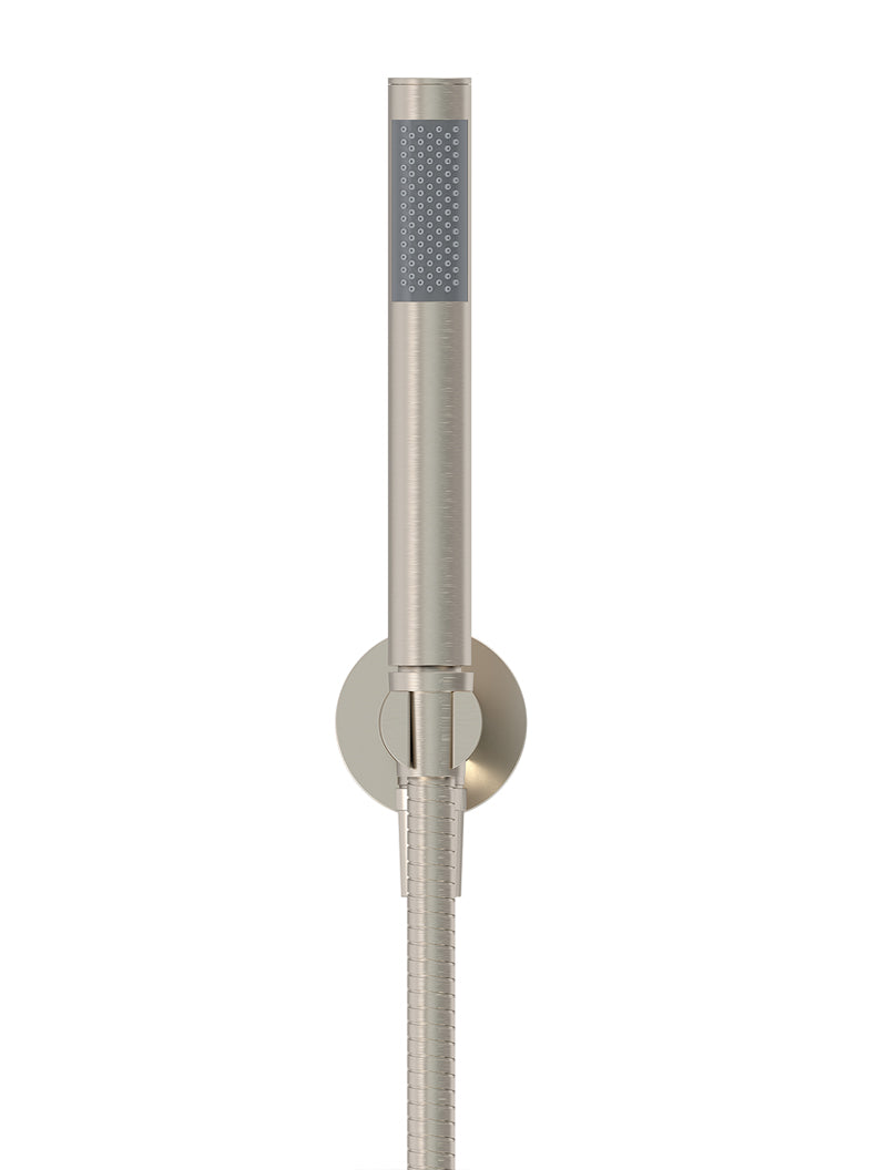Round Hand Shower on Fixed Bracket - PVD Brushed Nickel