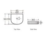 Load image into Gallery viewer, Archie 415x365x100 Matte Black Fluted Basin
