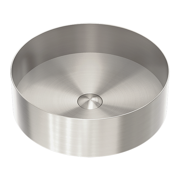 OPAL ROUND 400MM STAINLESS STEEL BASIN BRUSHED NICKEL