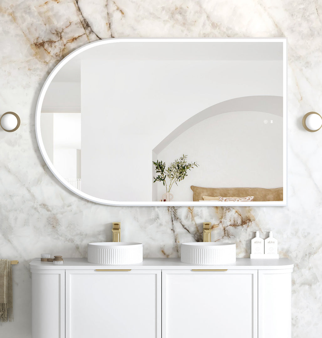 LED Archie 1500x1000  Metal Frame Mirror