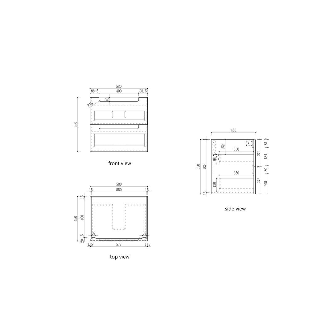 Lovina Tier Wall Hung Vanity