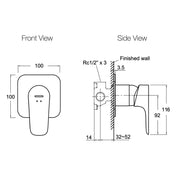 ALEO REC B/S THIN TRIM