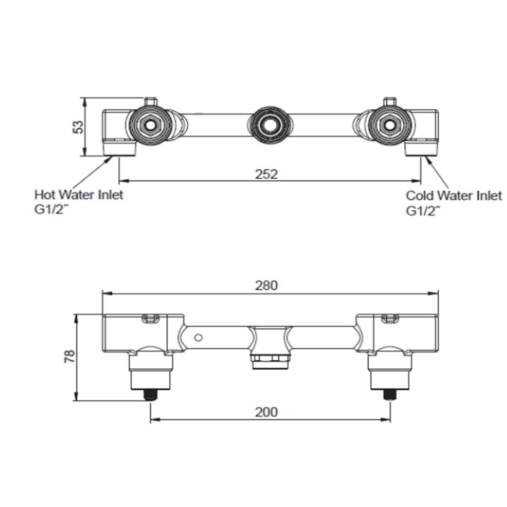 Dual Handle Inwall Valve