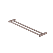 NEW MECCA DOUBLE TOWEL RAIL 600MM BRUSHED BRONZE