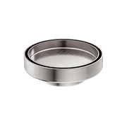 130MM ROUND TILE INSERT FLOOR WASTE 80MM OUTLET BRUSHED NICKEL