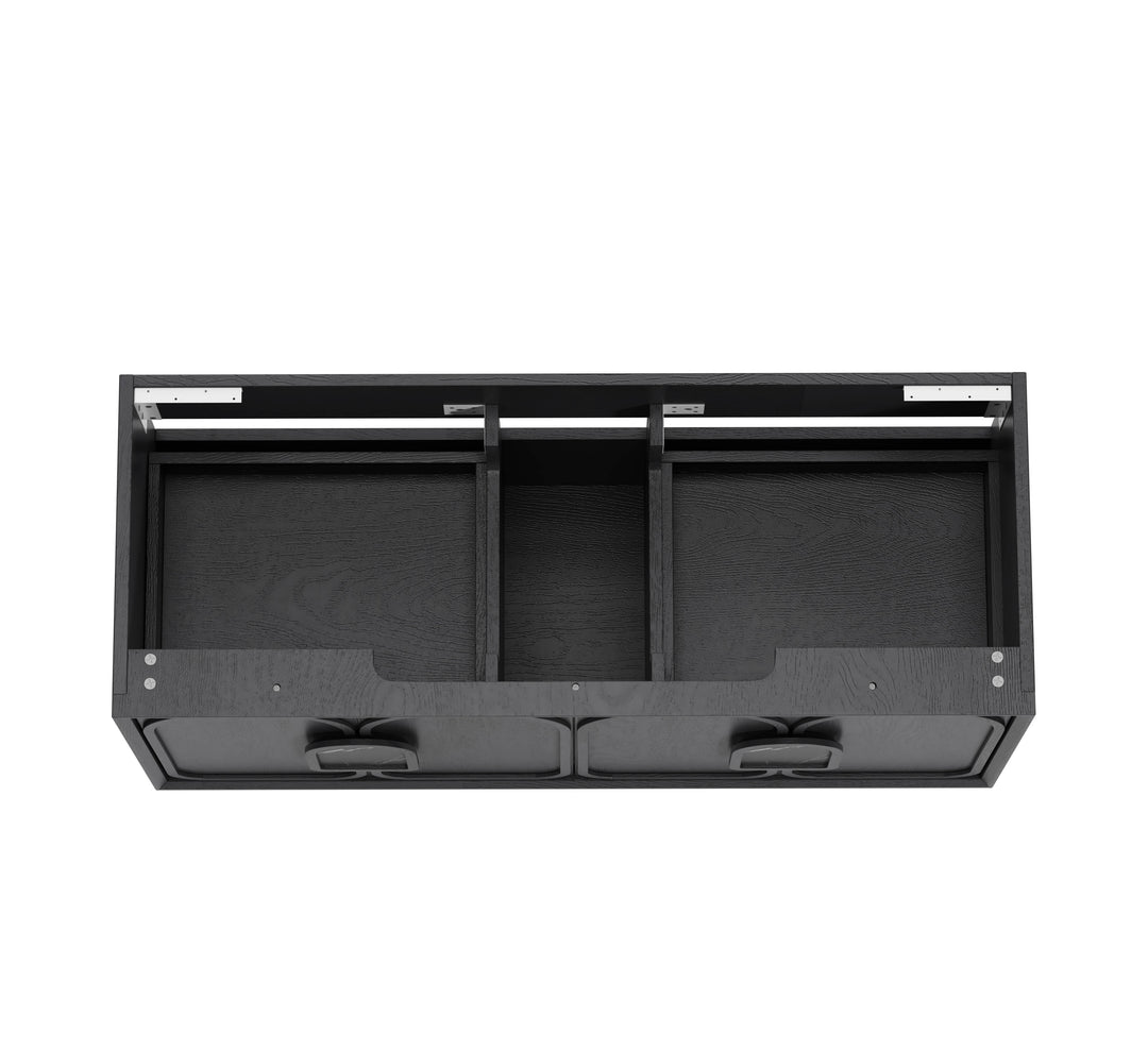 Laguna Black American Oak Wall Hung Vanity