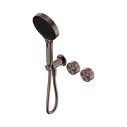 Serenity Progressive Shower System With Metal Handle And Serenity Hand Shower Brushed Bronze