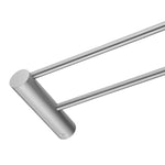 Load image into Gallery viewer, Brushed Nickel Double Towel Rail 600mm
