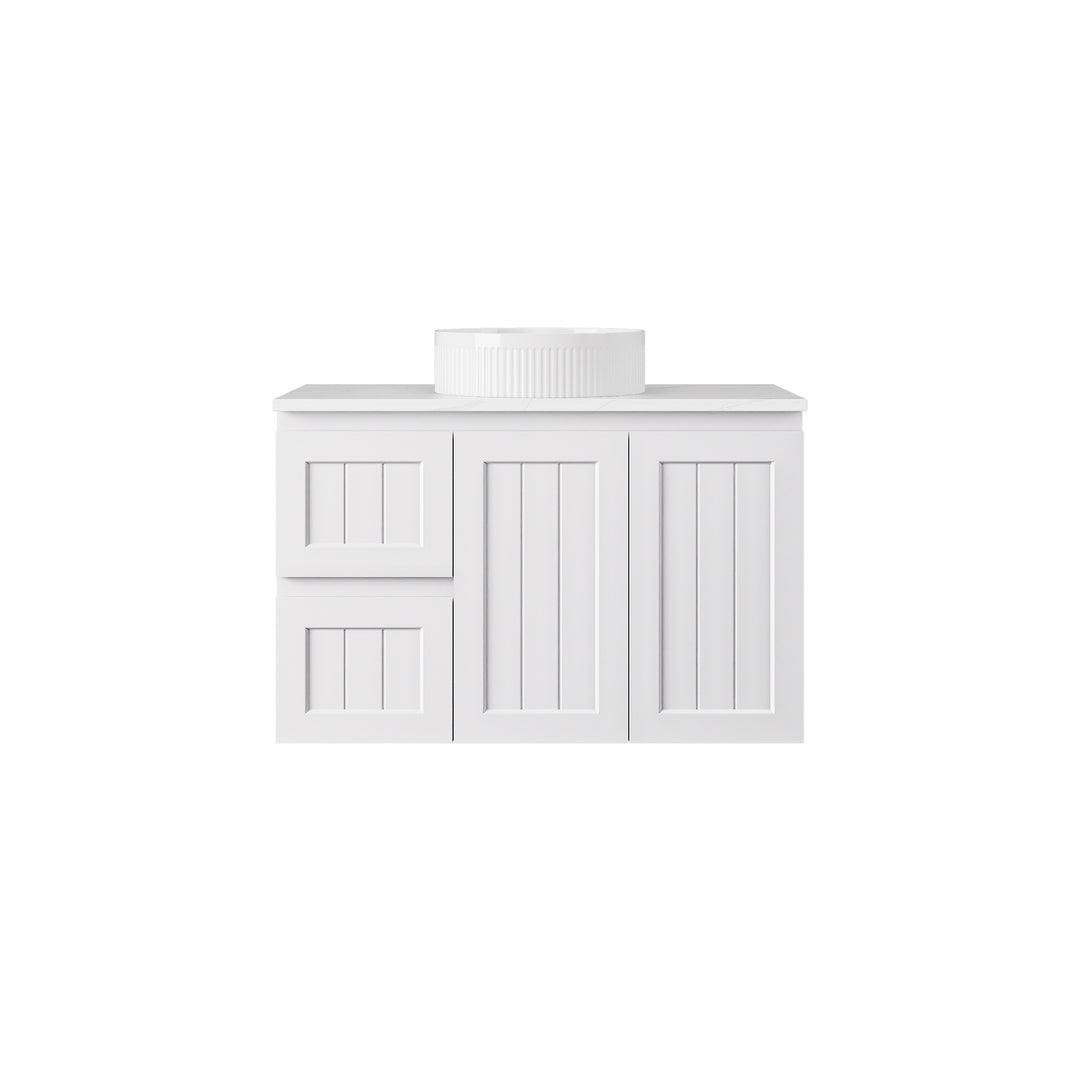Achill Federation Wall Hung Vanity Matte White