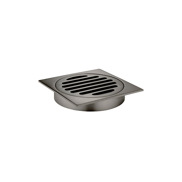 Square Floor Grate Shower Drain 100mm outlet - Shadow