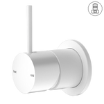Load image into Gallery viewer, MECCA SHOWER MIXER 60MM HANDLE UP PLATE MATTE WHITE
