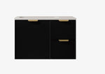 Load image into Gallery viewer, Madura Federation Wall Hung Cabinet Matte Black

