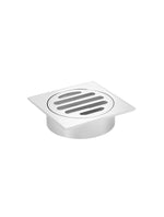 Load image into Gallery viewer, Square Floor Grate Shower Drain 80mm outlet - Polished Chrome
