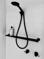 Load image into Gallery viewer, Round Bathroom Shelf - Matte Black
