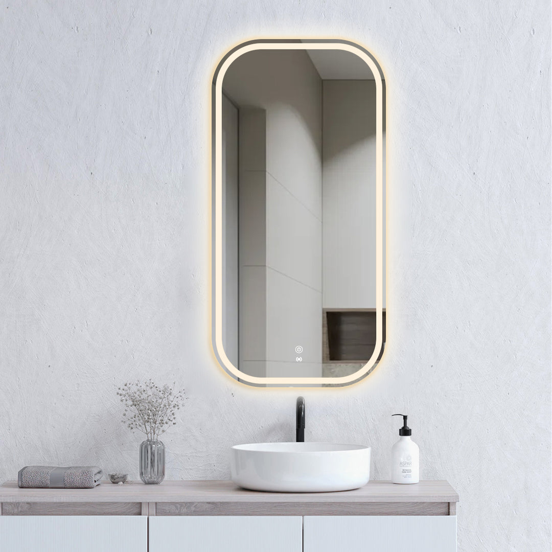 LED Newport Frameless Square Mirror