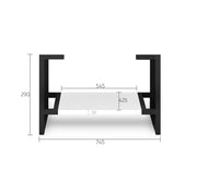 Leg Noosa 750X450 Matte White