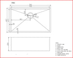 Load image into Gallery viewer, Round Corner Stainless Steel Gun Metal Grey PVD Coating Single Bowl Kitchen Sink(with Bottom Tray) 762*457*254mm
