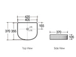 Load image into Gallery viewer, Archie 415x365x100 Matte White Fluted Basin
