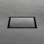 Load image into Gallery viewer, 100mm Square Tile Insert Floor Waste 80mm Outlet Matte Black
