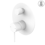 Load image into Gallery viewer, MECCA SHOWER MIXER WITH DIVERTOR MATTE WHITE

