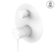 MECCA SHOWER MIXER WITH DIVERTOR MATTE WHITE