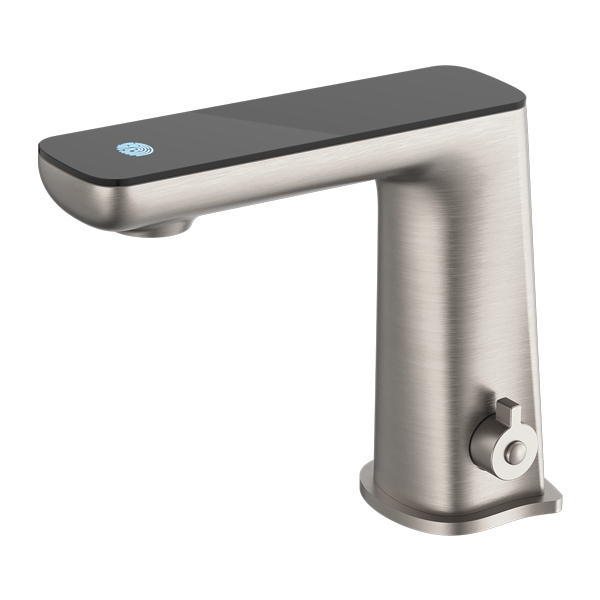 CLAUDIA SENSOR MIXER WITH BLACK TOP DISPLAY BRUSHED NICKEL