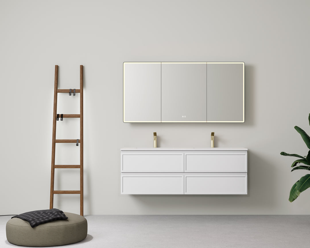 New Hamilton Federation Slim Wall Hung Vanity Matte White